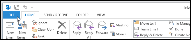 Outlook 2013_File