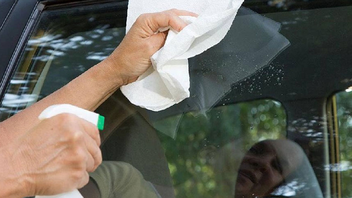 car glass stains