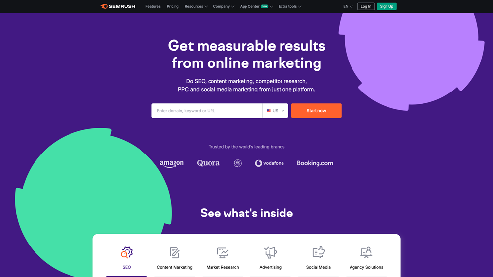 ابزار سئو semrush