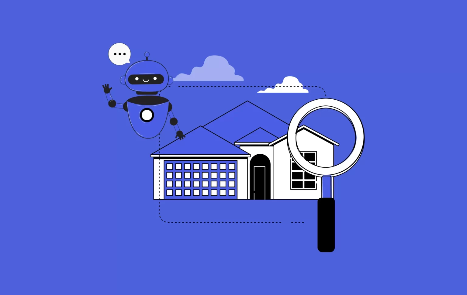 مشاور دیجیتال eSelf AI در حال پاسخگویی به سوالات مشتریان در صنعت املاک با استفاده از هوش مصنوعی و فناوری‌های پیشرفته.