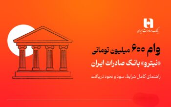 وام آنلاین ۶۰۰ میلیونی بانک صادرات بدون نیاز به ضامن