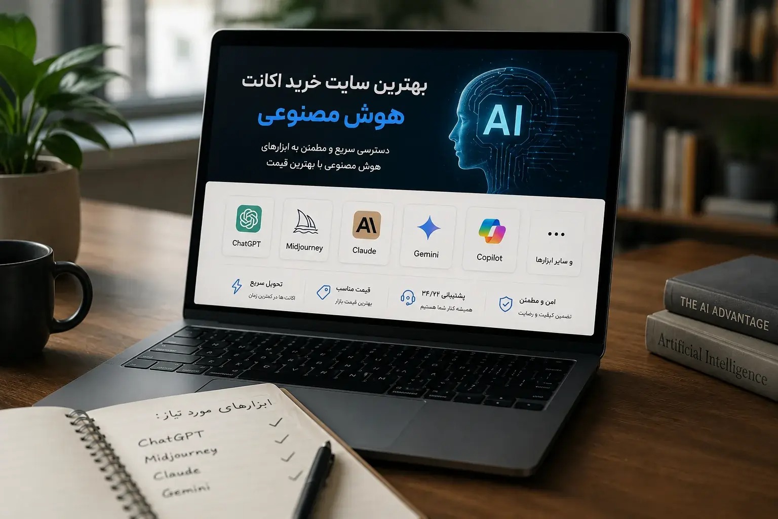 بهترین سایت خرید اکانت هوش مصنوعی