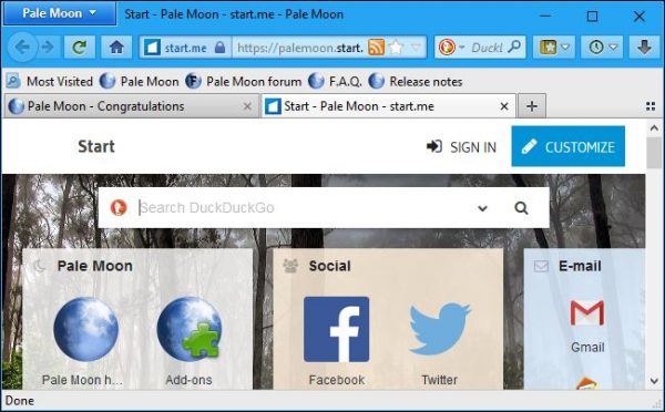 پیل مون مبتنی بر کدهای قدیمی فایرفاکس است